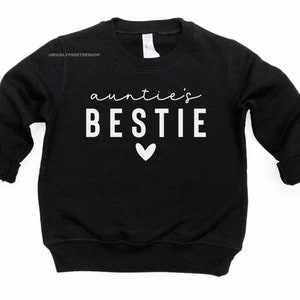 Personalized Auntie and Aunties Bestie Shirts, Auntie Me Sweatshirts, Aunt Sweatshirt, Aunt Niece Shirts, Best Gifts for Aunt, Aunt Nephew image 4