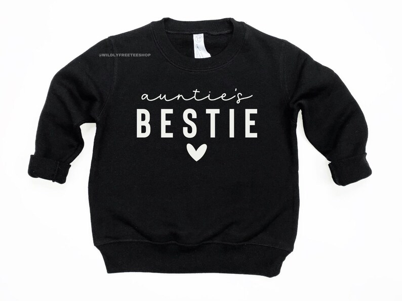 Personalized Auntie and Aunties Bestie Shirts, Auntie Me Sweatshirts, Aunt Sweatshirt, Aunt Niece Shirts, Best Gifts for Aunt, Aunt Nephew image 4