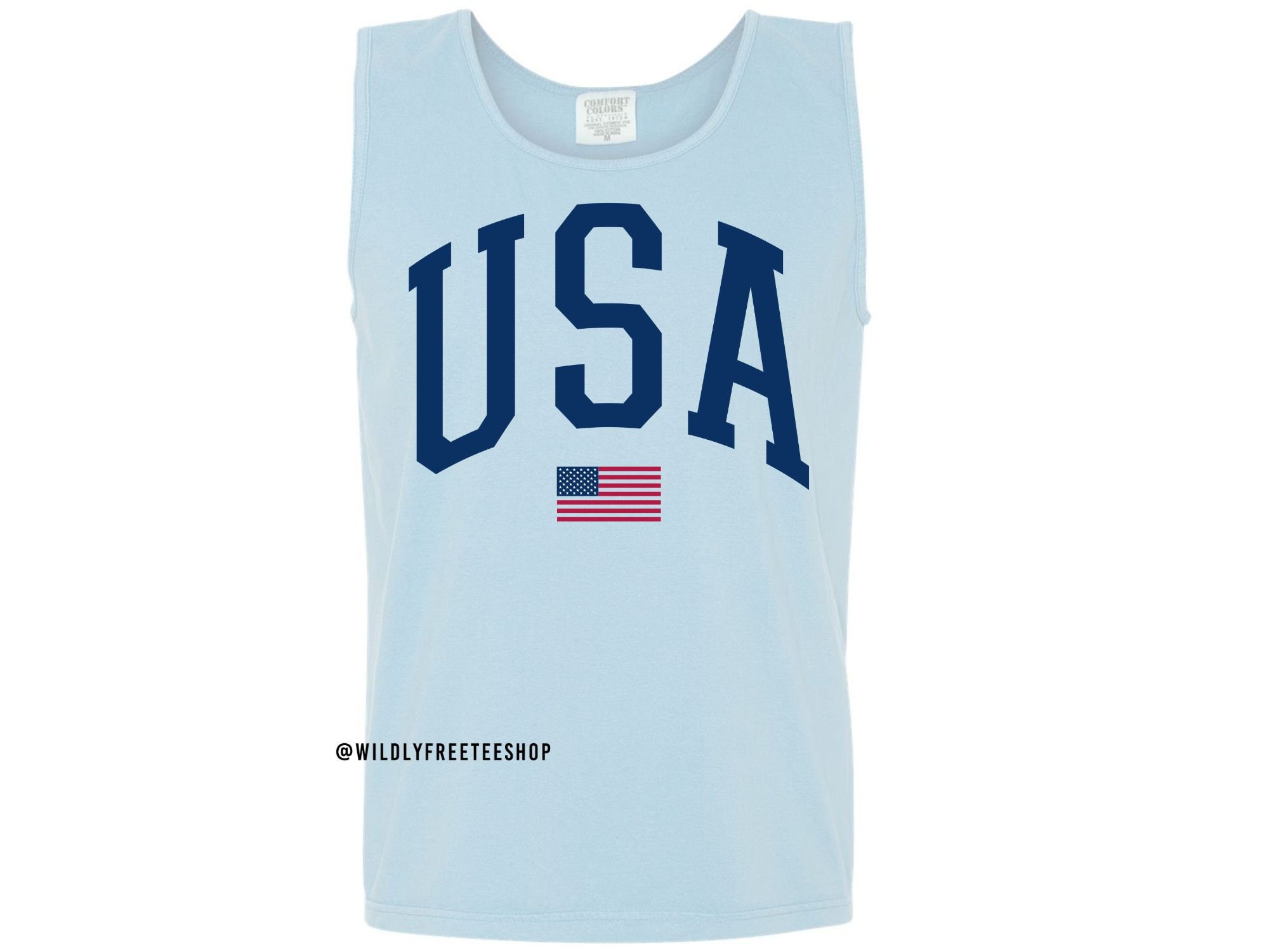 アメリカ国旗柄タンクトップ：ノースリーブ独立記念日シャツ - Etsy 日本
