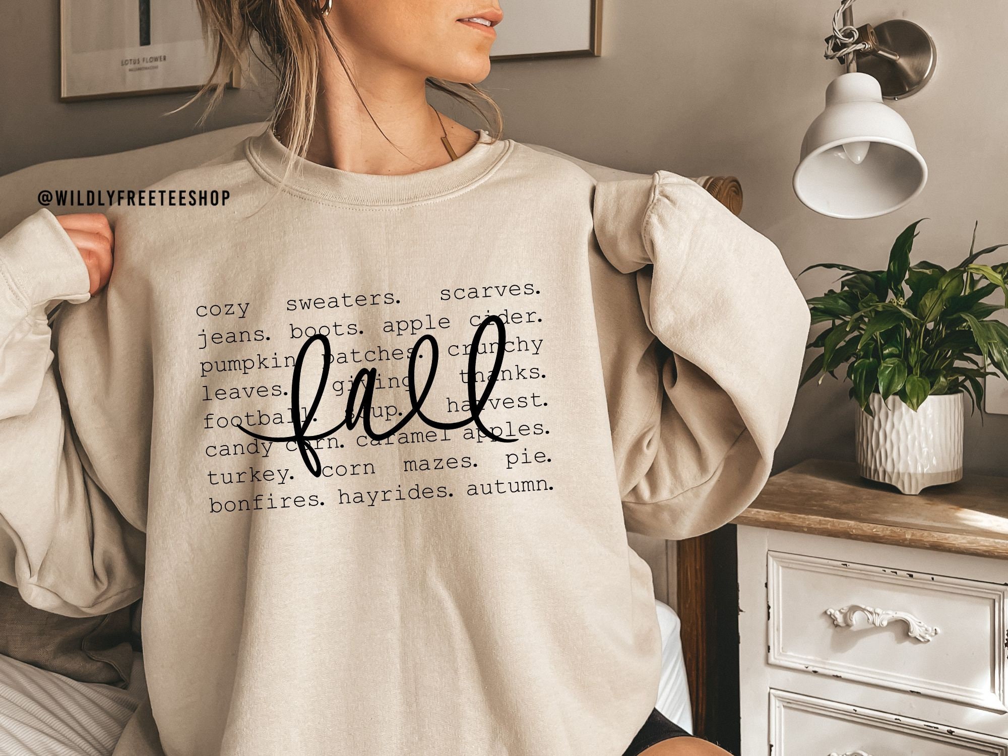 Fall themed sweatshirts sale