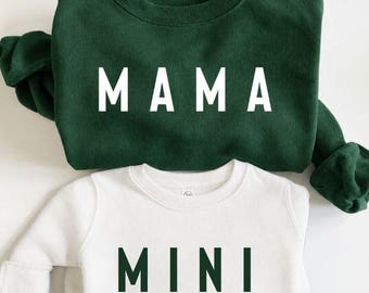 Felpe abbinate mamma e bambino, completo mamma e bebè, maglioni mamma e me, regalo per neo mamma, magliette abbinate mamma e figlio, abbigliamento coordinato per tutta la famiglia