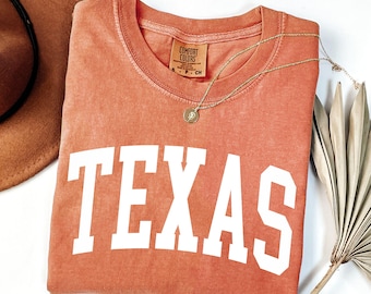 Womens Texas Shirt, Texas Tshirt, Best Texas Gifts, Mens Texas TShirt, Texas Tee, State Shirts, Comfort Colors® Texas Shirt, Football Shirt
