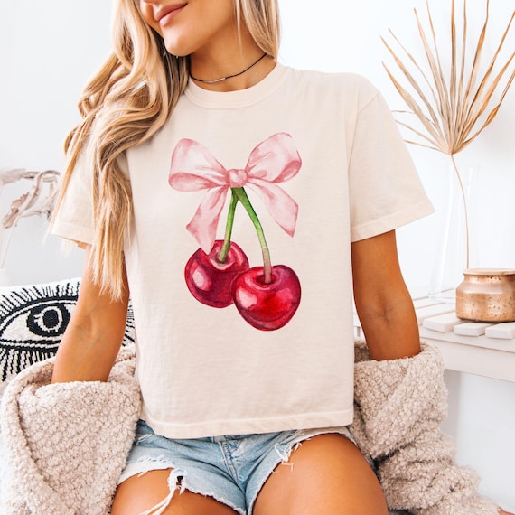 トップス Slim cotton T-shirt with cherry print Women's Slim cotton T-shirt with cherry print | White | Diesel
