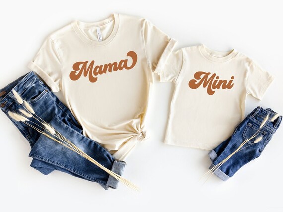 Mama and Mini Shirts Retro Mama Shirt 