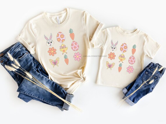 Matching Mama and Me Easter Outfits, Kids Easter Tshirt, Mommy Me Easter Shirts, Girls Easter Shirt, Easter Bunny Shirt, Cute Easter Gifts
