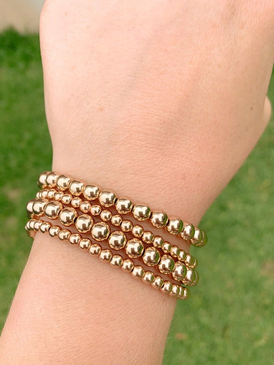 Custom USA Heishi Bracelet Set Beaded July 4th Bracelet Red Etsy