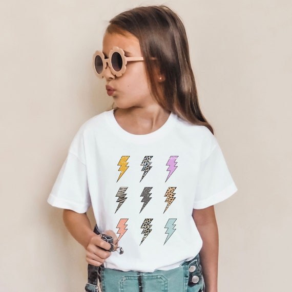 Camisas Lightning Bolt para ninas jovenes camisa de empoderamiento para ninas ropa linda para ninos Grl Pwr camisa Girl Power camisas del mes de las mujeres regalos para ninos Etsy Espana