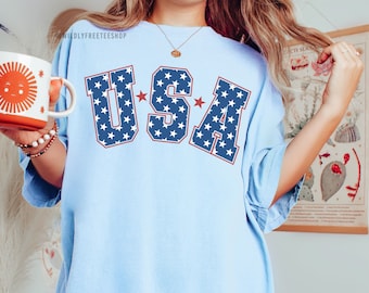 Comfort Colors® USA Shirt: Patriotic Graphic Tee
