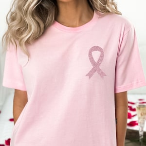 Pink Ribbon Breast Cancer Awareness T-Shirt: Survivor Gift - Support Shirt
