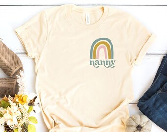 Regenbogen Nanny T-Shirt, Großmutter Geschenk