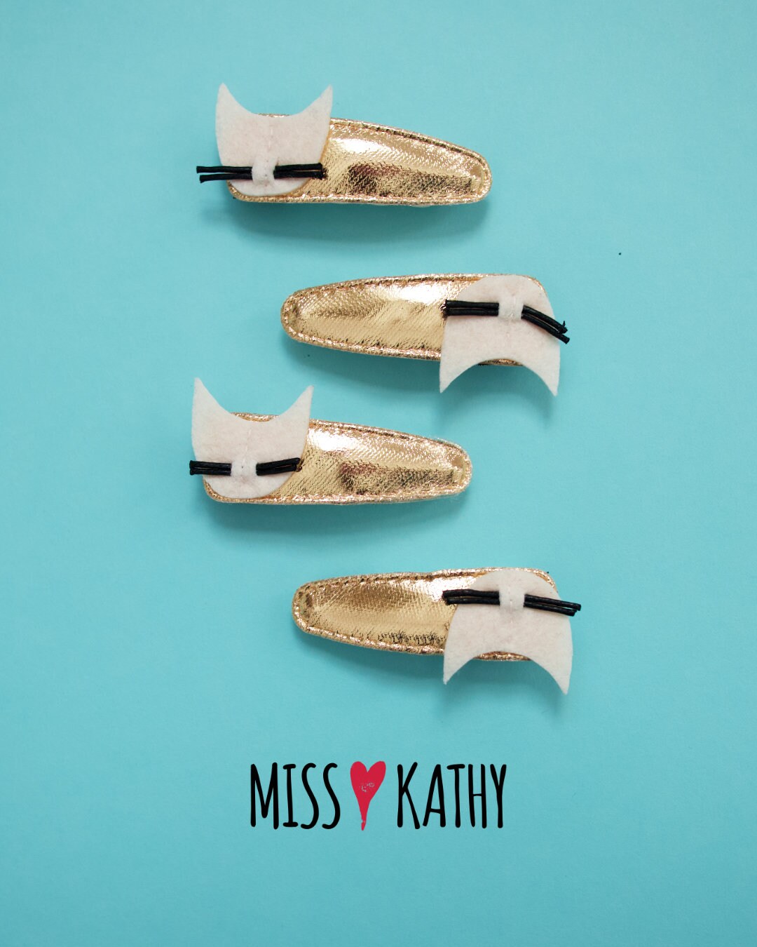 White Cat Hair Clip. Stylish Girls Hair Accessories. Etsy UK