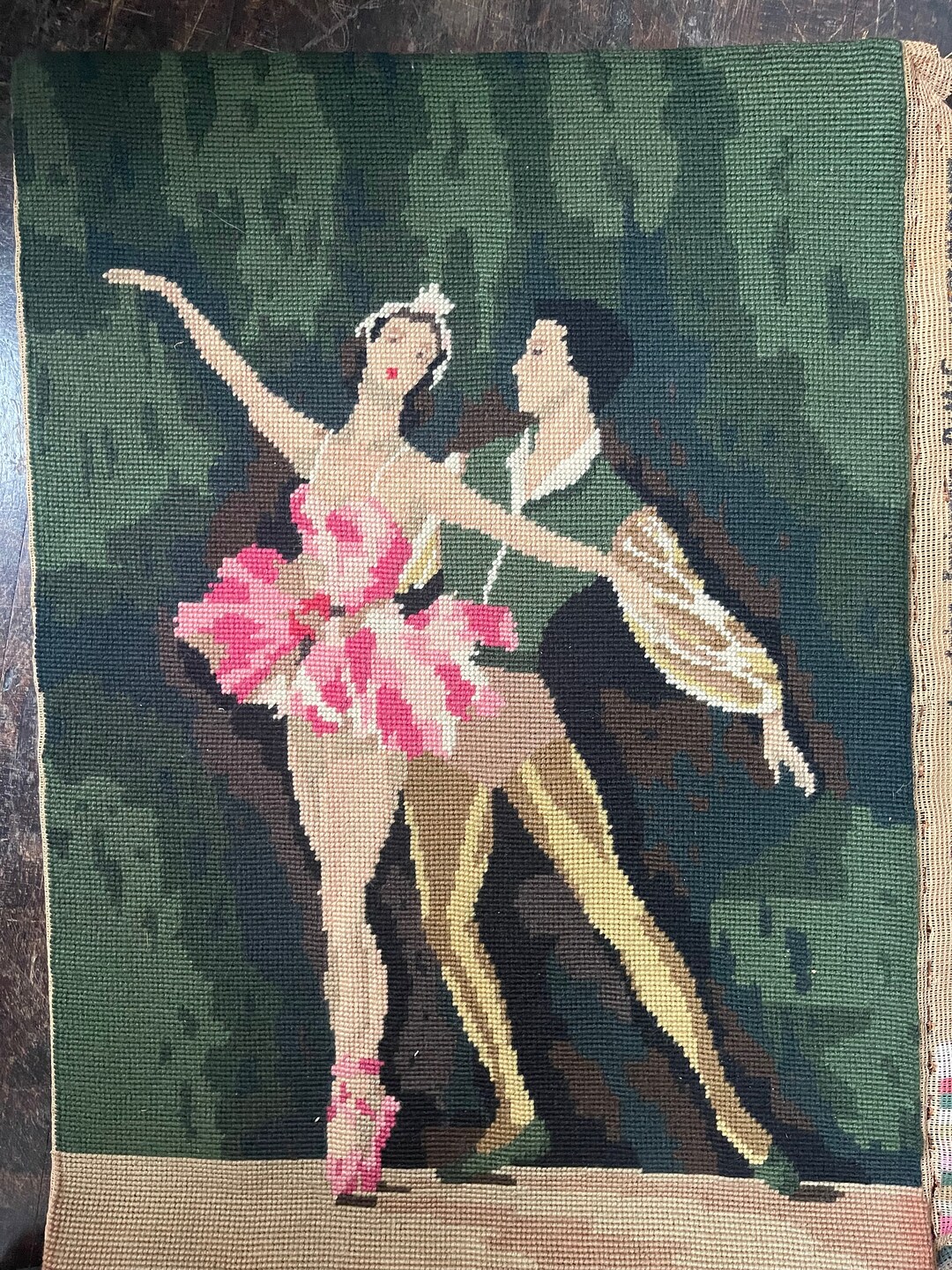 Large Wool Tapestry Made in France, a Pair of Ballet Dancers.(51a) - Etsy