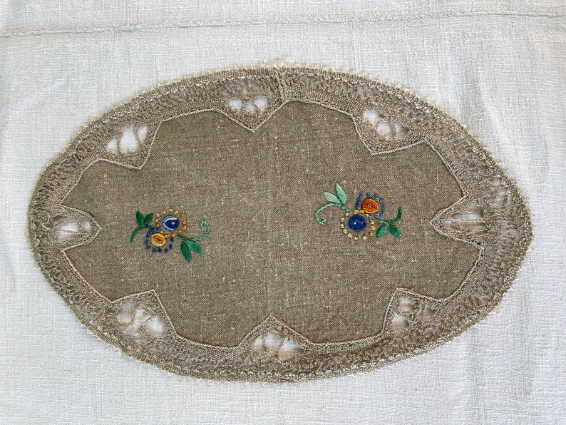 French Doily Tablecloths With Floral Designs, Vintage 18 Etsy