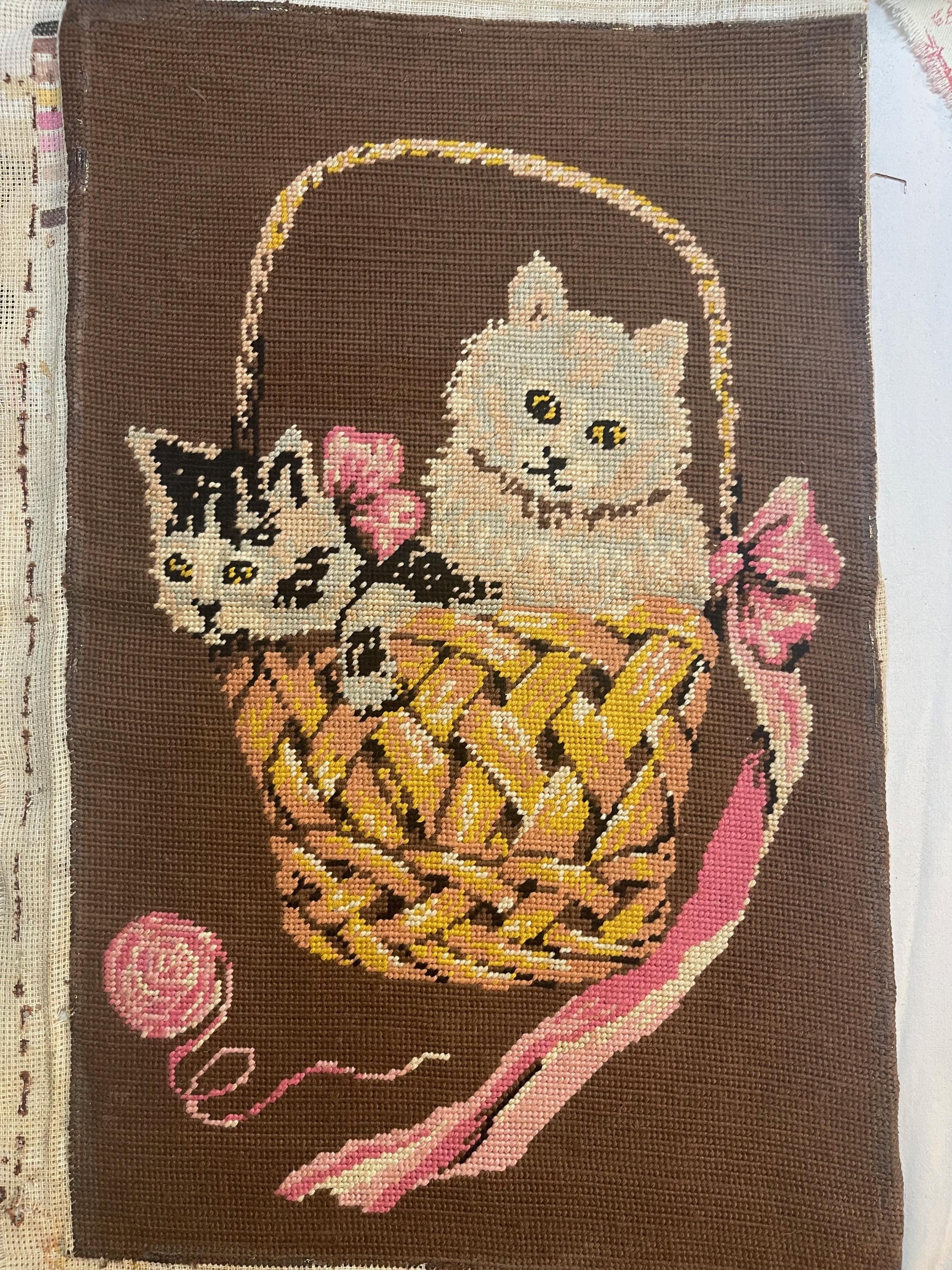フランスアート 額縁セット NEEDLEPOINT Vintage