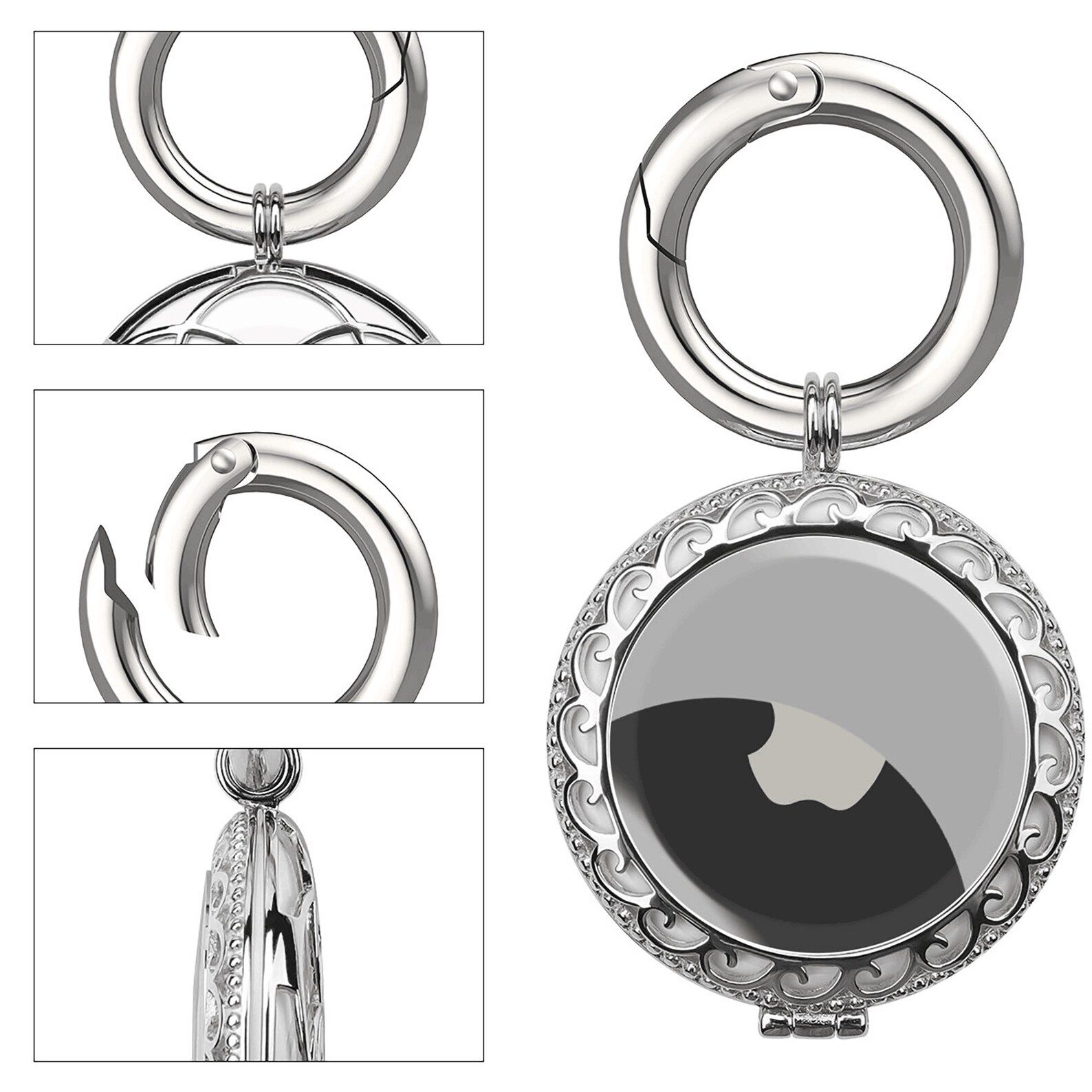 Apple Metal AirTag Location Tracker Case AirTag Protective Etsy