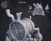 Sewers Portal by Cast n Play. Resin 3D print in scales 28mm, 32mm and 40mm. December 2020