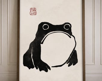Frog by Matsumoto Hoji Japanese Art Print | Home Decor Wall Art