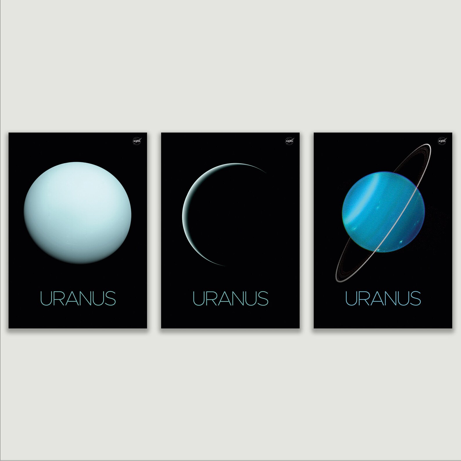 NASA Our / Uranus Poster Version C Etsy UK