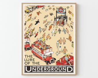 1989 Tube London Underground Poster, Days on the Water