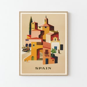 Spain Vintage Travel Poster Fine Art Print | Home Decor | Wall Art Print