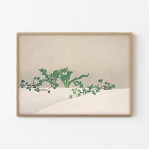 Green Plants Japanese Fine Art Print | Kamisaka Sekka | Home Decor
