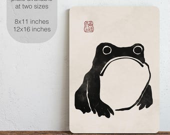 Frog by Matsumoto Hoji Japanese Art Print | Home Decor Wall Art - Etsy