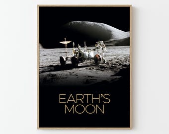 Space Stars Planets Moon Large Poster Art Print Gift A0 A1 A2 A3 A4 A5 ...