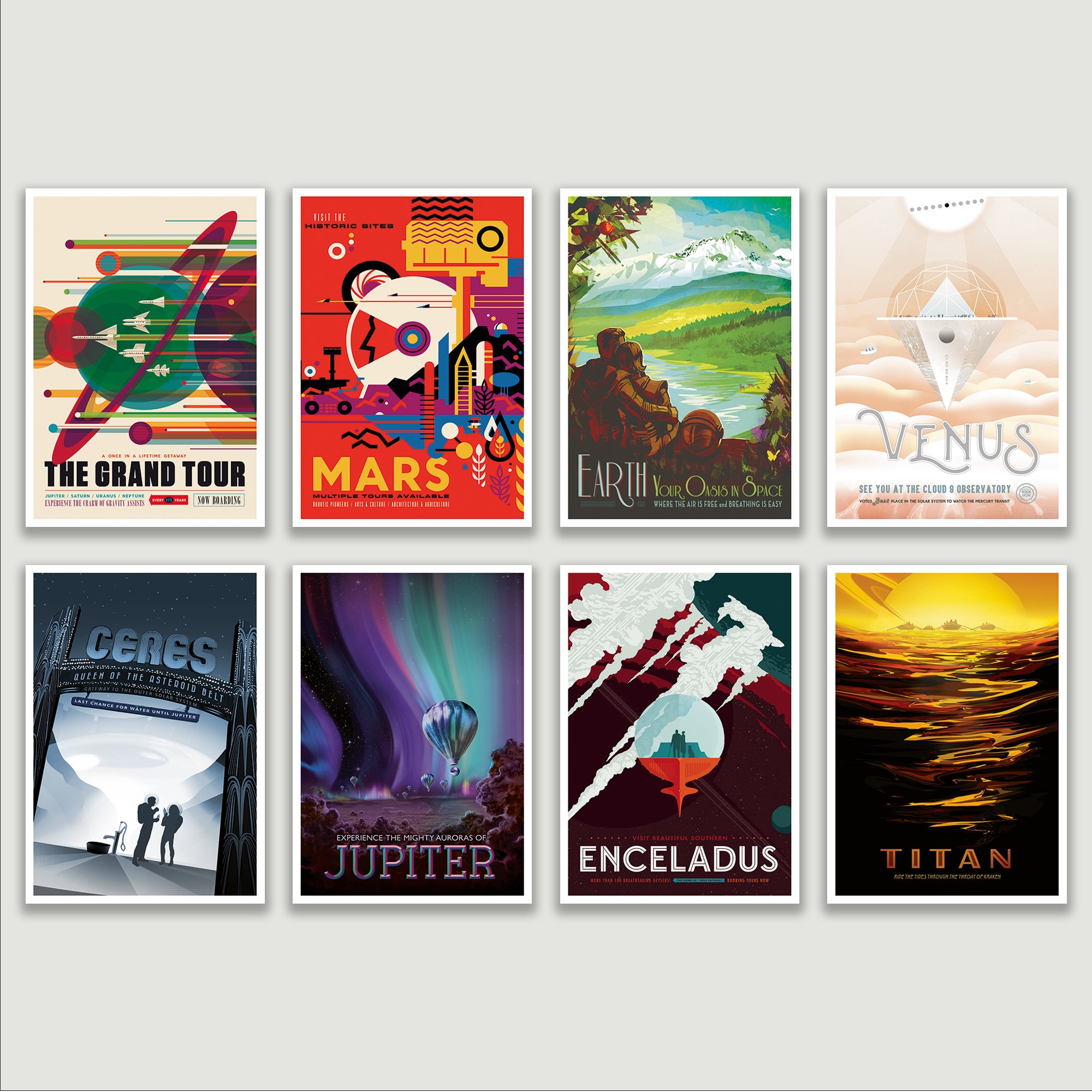 Europa NASA Space Travel Poster Print | Planet Wall Art | Home Decor - Etsy