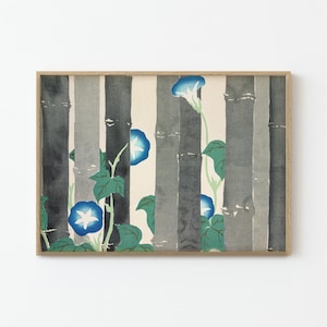Morning Glories Japanese Fine Art Print | Kamisaka Sekka | Home Decor
