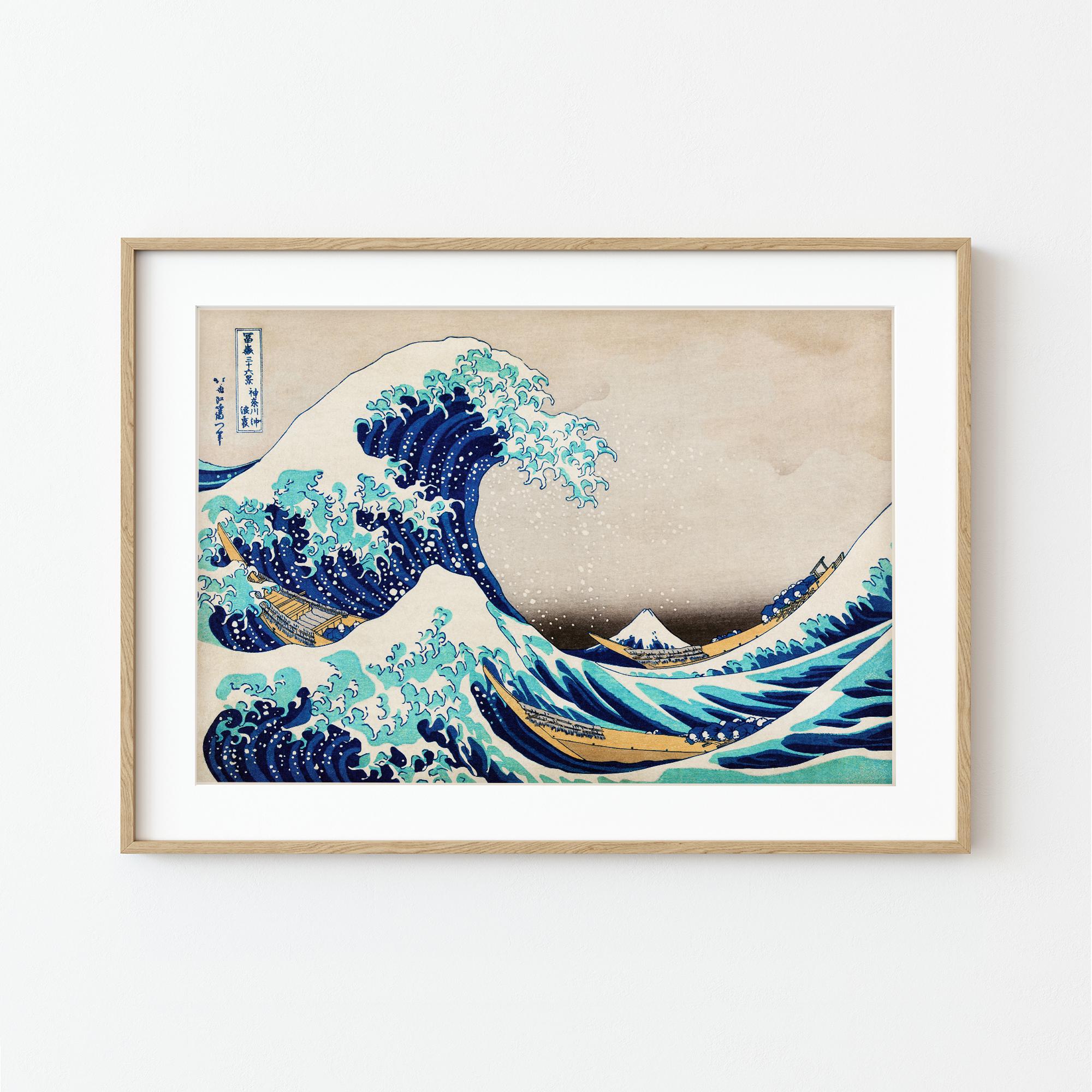 北斎の波 日本の美術版画 - Etsy 日本