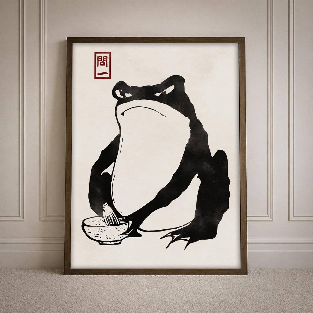 Frog by Matsumoto Hoji Japanese Art Print | Home Decor Wall Art - Etsy