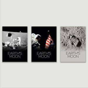 Moon NASA Space Travel Poster Print | Planet Wall Art | Home Decor - Etsy