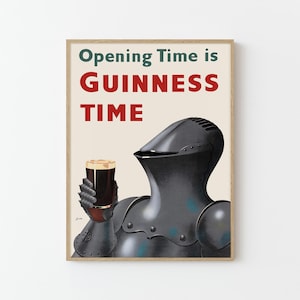 Plakat Guinness Time | Reklama irlandzkiego piwa Johna Gilroya Vintage