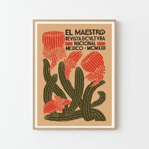El Maestro Vintage Musik Ad Poster Benutzerdefinierte Kunstdruck | Wohnkultur Wandkunst Geschenk