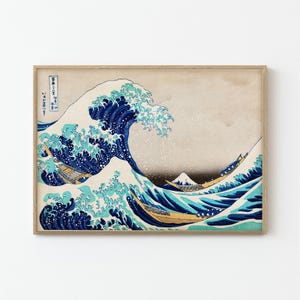 The Great Wave Japanese Fine Art Print | Katsushika Hokusai | Under the Wave off Kanagawa