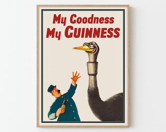 My Goodness My Guinness Poster Vintage - 20x30cm Wandkunst Druck Bar Dekoration