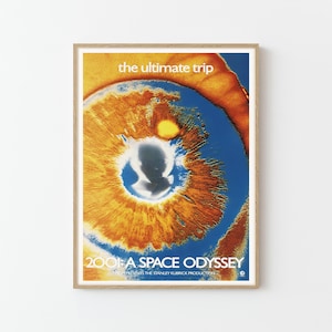 A Space Odyssey Vintage Movie Poster Fine Art Print | Home Decor Retro Wall Art Gift