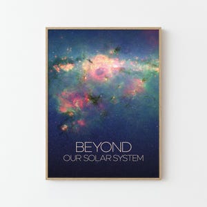 Milchstraße NASA Space Travel Poster Print | Sterne Planeten Universum Kosmos