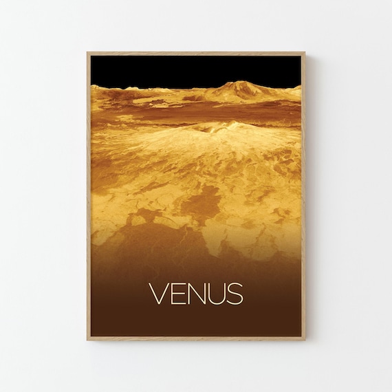 Venus NASA Space Travel Poster Print | Stars Planets Universe