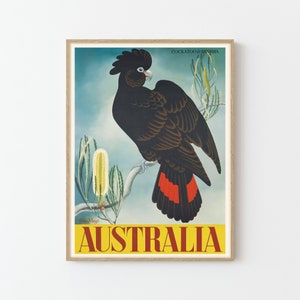 Australia Vintage Travel Poster Fine Art Print | Home Decor | Wall Art Print