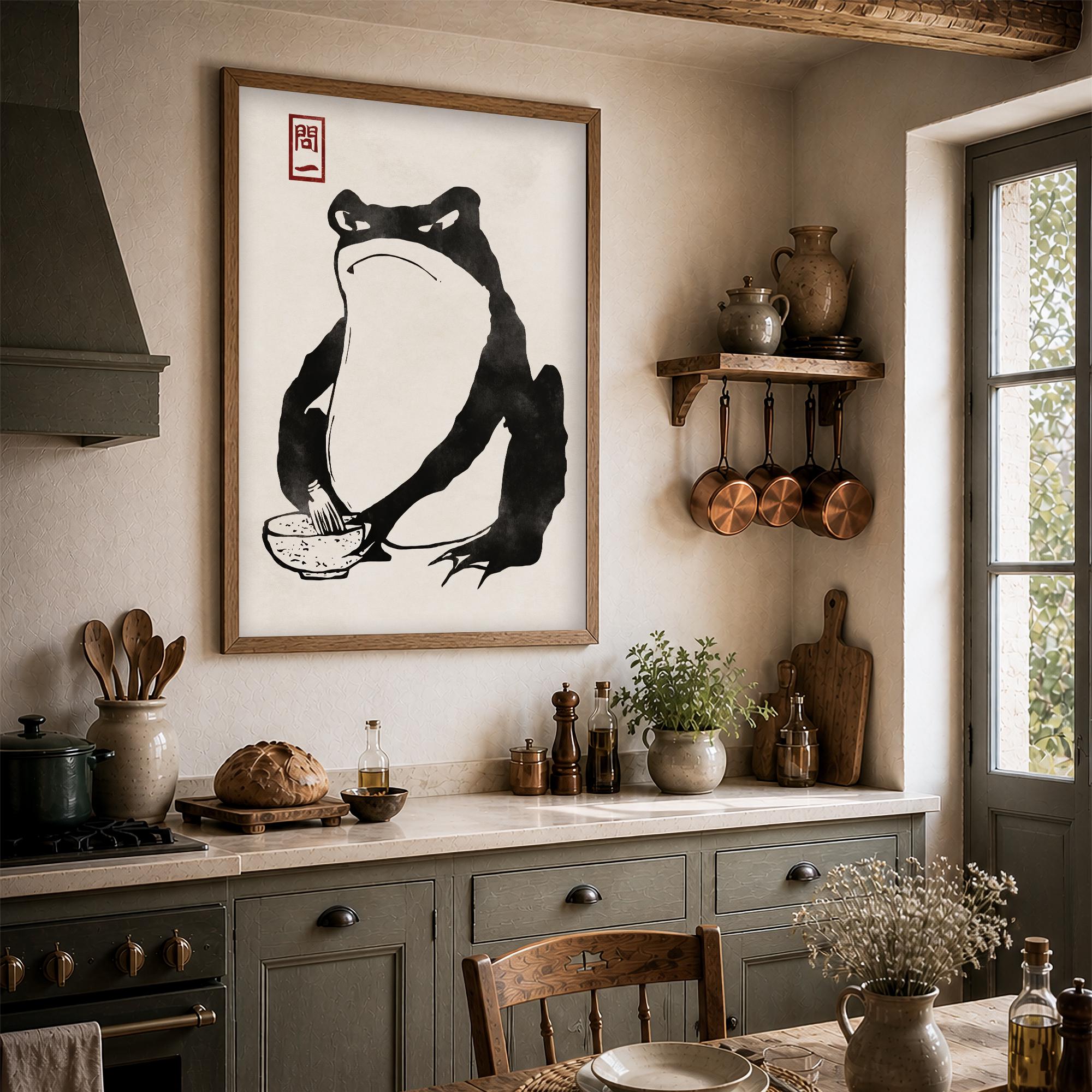 Frog by Matsumoto Hoji Japanese Art Print | Home Decor Wall Art - Etsy