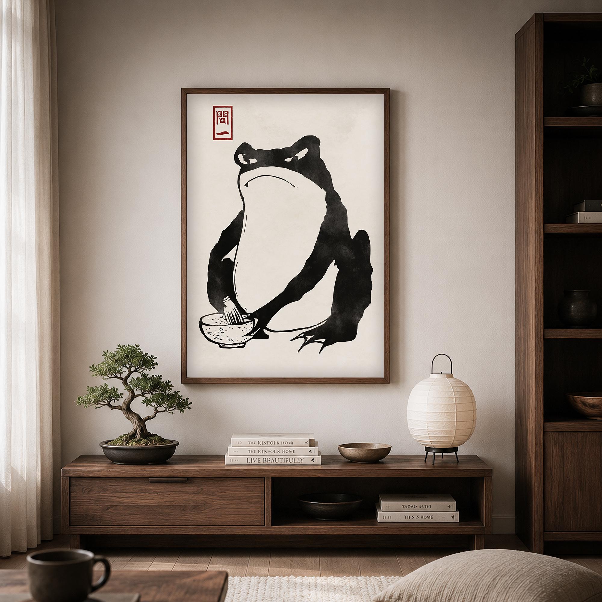 Frog by Matsumoto Hoji Japanese Art Print | Home Decor Wall Art - Etsy