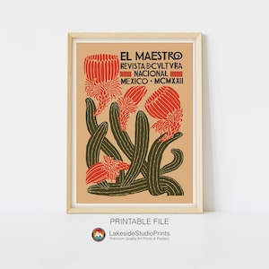 El Maestro Vintage Reise Poster Sofort Download JPG Datei | Druckbare Digitale Kunst