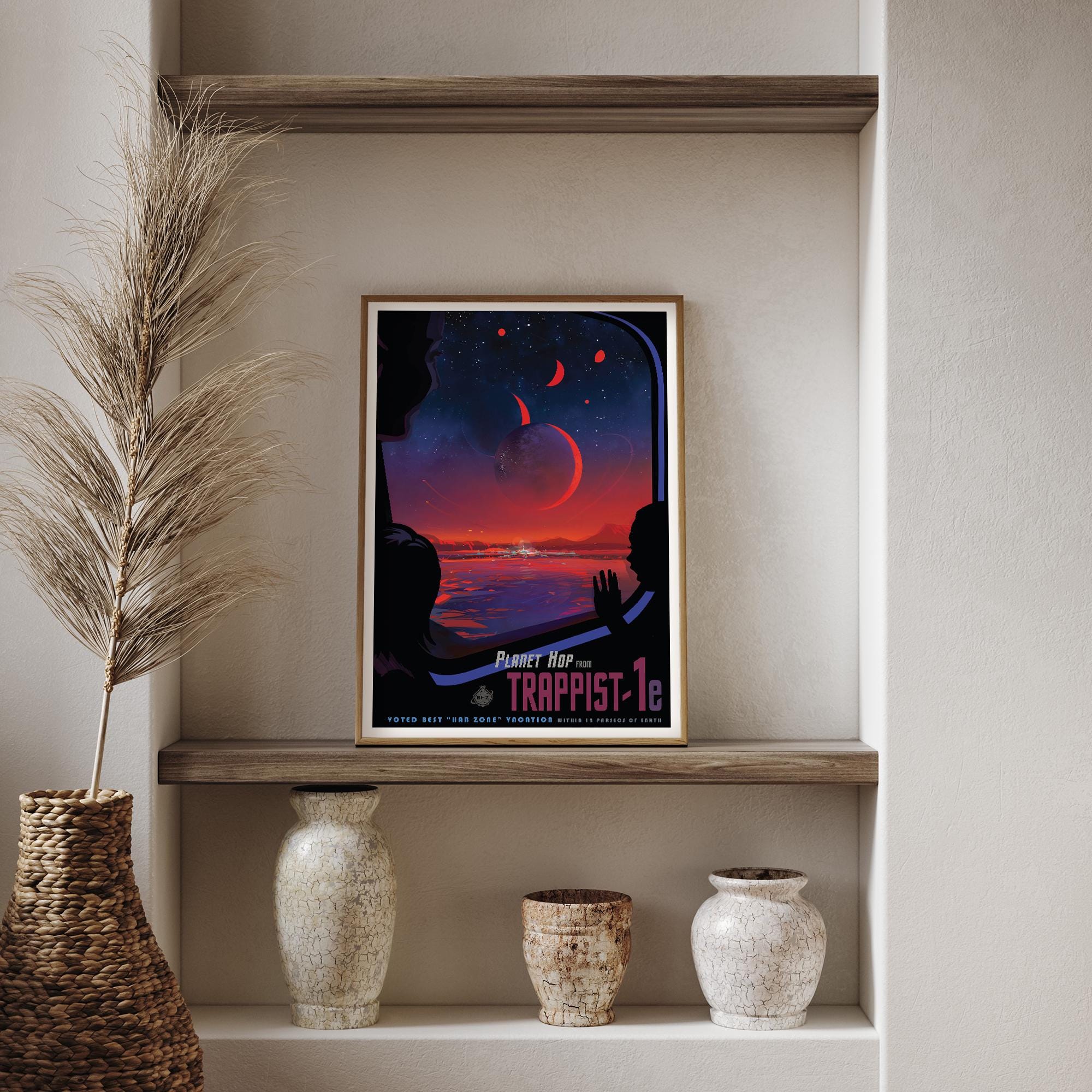 Trappist NASA Space Travel Poster Print | Planet Wall Art | Home Decor ...