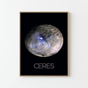 Ceres Space Travel Poster Print | Stars Planets Universe Cosmos