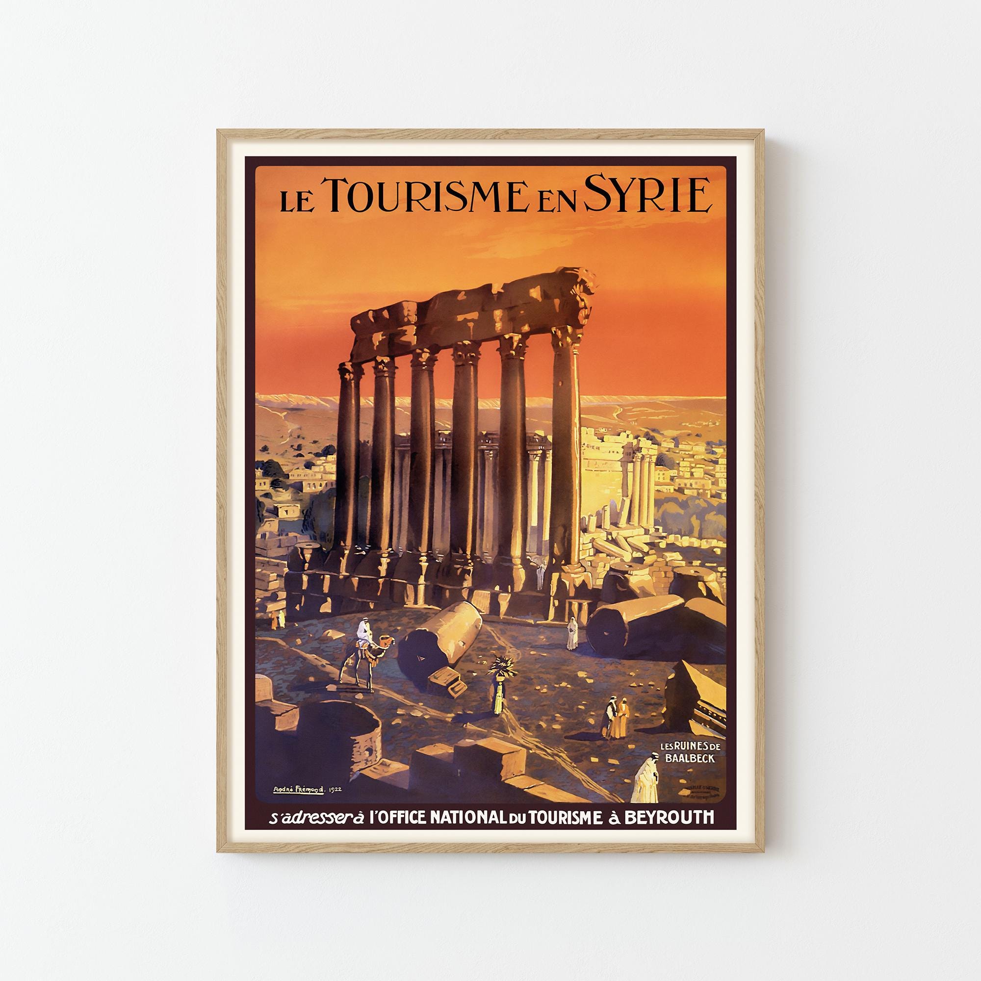 Syria Vintage Travel Poster Custom Art Print | Home Decor Wall Art Gift ...