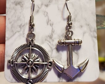 DyaniJewel Stainless Steel Navy Anchor Nautical Cartilage Earring