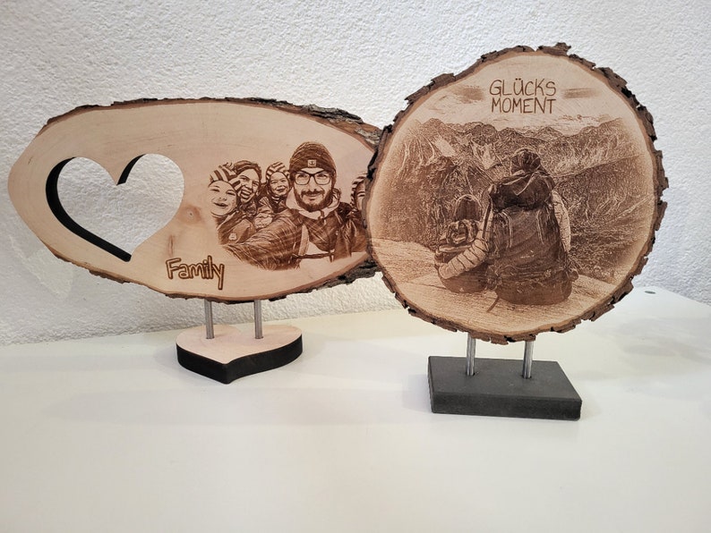 Baumscheibe rund mit Gravur Fotogravur Bild auf Holz Baumscheibenfoto Foto auf Holz Bildgravur Bild 9