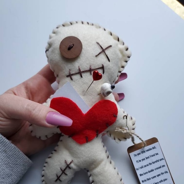 Bigger Tiny Treasures: Voodoo Doll With Pins and Poem