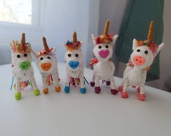 Tiny Treasures: Worry Doll, Unicorn Rainbow Choose Color